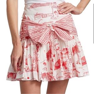 Farm Rio Nossa Lingua Mini Skirt ❤️🤍 XS